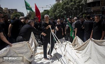 خیمه سوزان ظهر عاشورا در چهارراه گلوبندگ 43