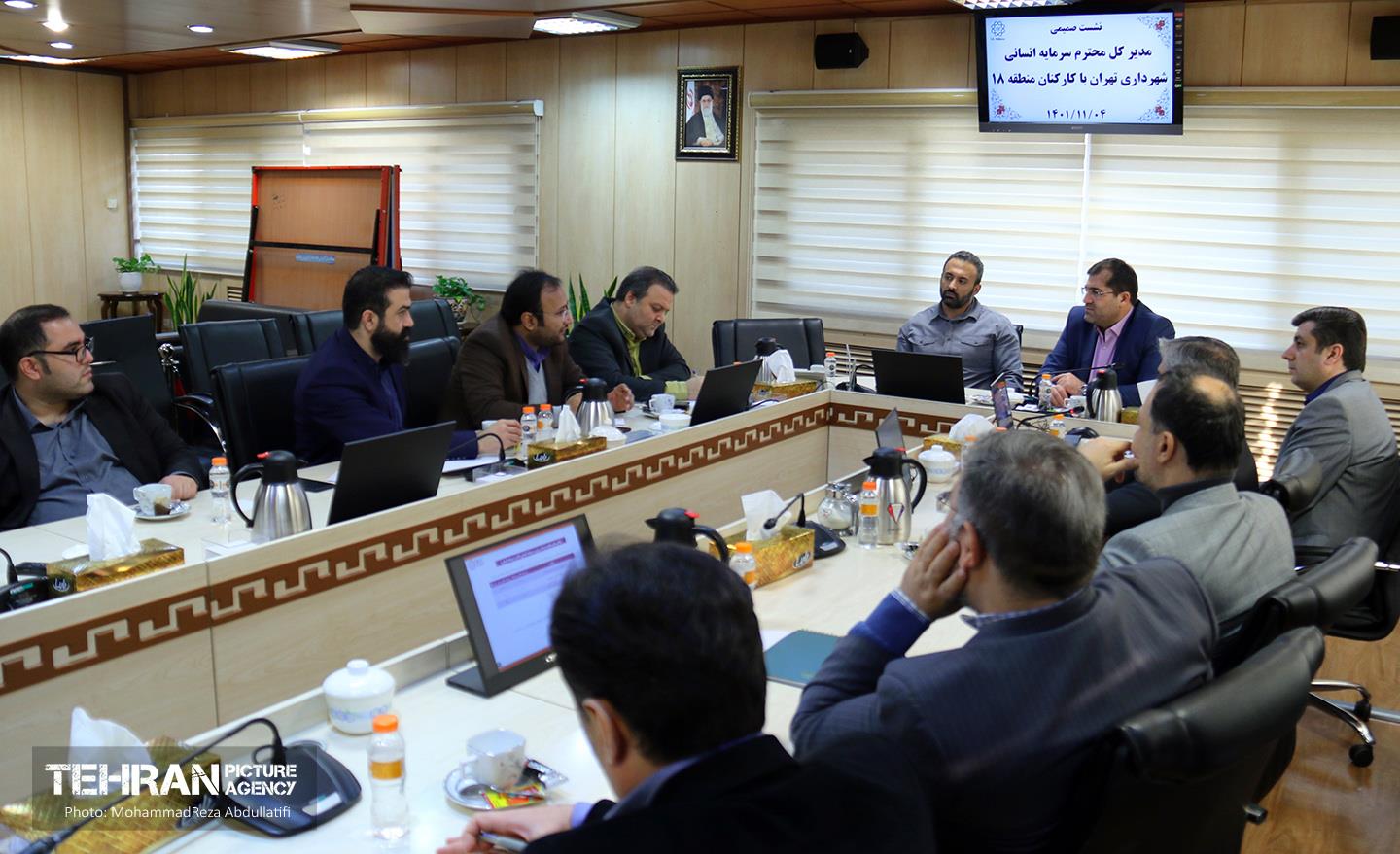 حضور مدیرکل سرمایه انسانی شهرداری در منطقه 18