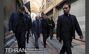 حضور شهردار تهران در مراسم عزاداری تاسوعای حسینی، بازار تهران 22