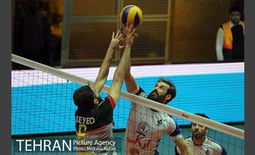 دیدار تیم های والیبال بانک سرمایه و پیکان تهران