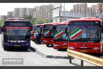 آیین بهره‌برداری از ۴۰ دستگاه اتوبوس دوکابین بازسازی شده 15