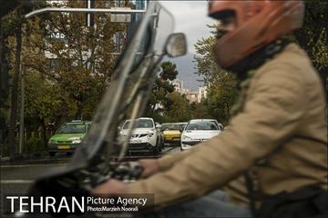 ترافیک تهران در یک روز بارانی 15