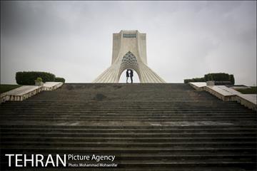 بارش باران پاییزی در تهران 24