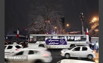 بارش برف زمستانی در معابر شمالی پایتخت - 1 15