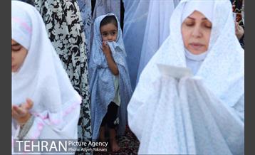 اقامه نماز عید فطر امامزاده صالح 8