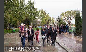 روز طبیعت بارانی در بوستان رازی 34