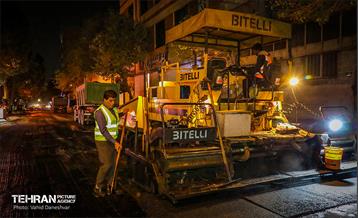 طرح خدمت؛ عملیات تراش و روکش آسفالت منطقه 17