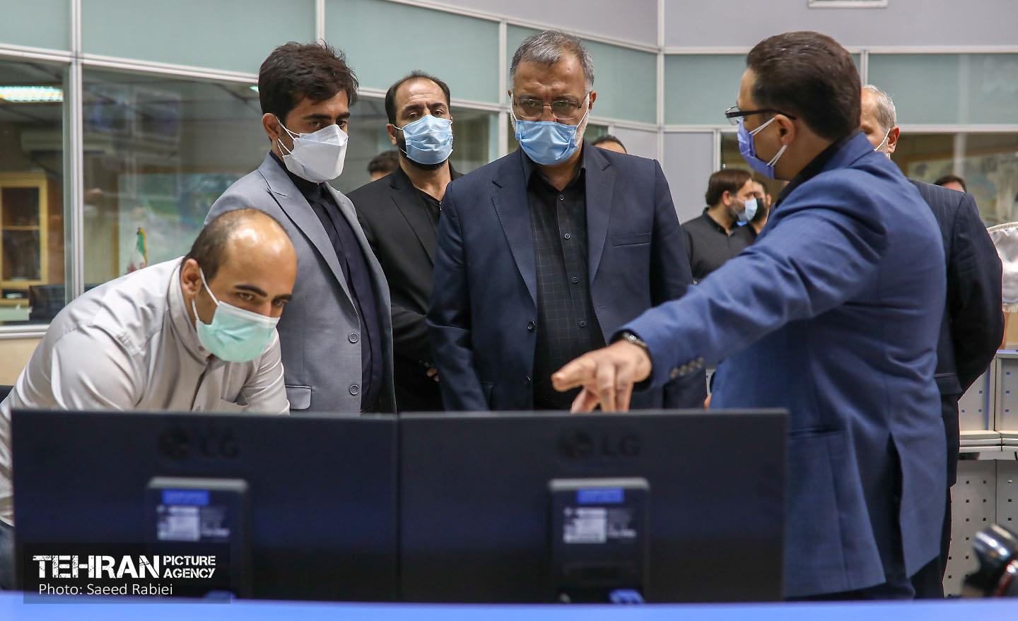 حضور شهردار تهران در مرکز کنترل ترافیک شهرداری تهران 35