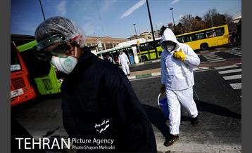 عملیات ضد عفونی کردن اتوبوس های شهری 13