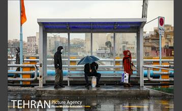 بارش باران پاییزی در تهران 3