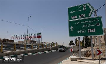 بهره‌برداری از تقاطع غیرهمسطح بزرگراه همت و اشرفی اصفهانی 7