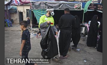 ارائه خدمات نیرو های خادم الحسین (ع) در کربلا 32