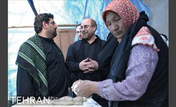 بازدید دکتر قالیباف از خدام الحسین در مسیر پیاده‌روی اربعین 11