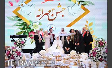 مراسم ازدواج زوج های معلول با حضور شهردار تهران 3