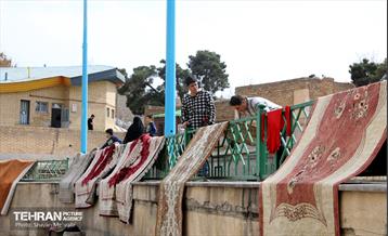 قالیشویی سنتی در چشمه علی 9