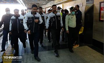 بازدید مدیرعامل شرکت بهره‌برداری متروی تهران از خدمت رسانی در روز اربعین