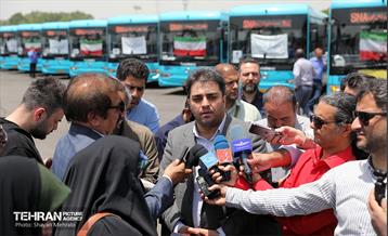 رونمایی از ۱۰۰ دستگاه اتوبوس ناوگان حمل و نقل عمومی شهر تهران 1