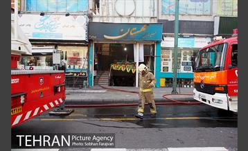 آتش سوزی پاساژ مهستان 10