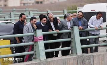 بازدید عضو شورای شهر از پروژه بزرگراه شهید شوشتری 19