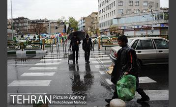 بارش باران بهاری در تهران 16