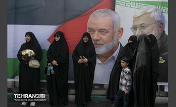 تشییع پیکر شهید اسماعیل هنیه در تهران - 3 4