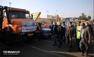 مانور برف روبی شهرداری منطقه 20