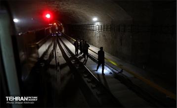 تست گرم بخش شمالی خط ۶ مترو تهران 13