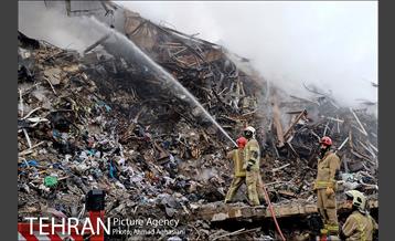 سومین روز عملیات امداد ونجات حادثه پلاسکو 1