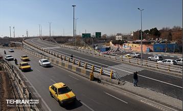 تقاطع سه سطحی بزرگراه‌های شهید نواب صفوی(شهید یارجانی) و شهید تندگویان 18