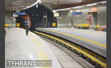 ایستگاه تقاطعی میدان امام حسین(ع) پیش از افتتاح 22