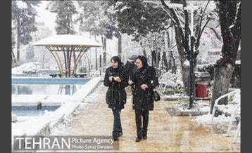بارش برف در میدان نبوت (هفت حوض) 19