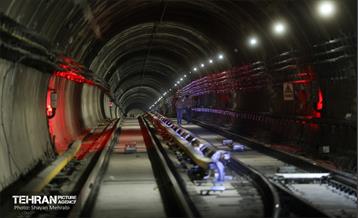 تست گرم بخش شمالی خط ۶ مترو تهران 41