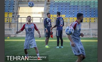 تمرین تیم فوتبال پرسپولیس تهران 1