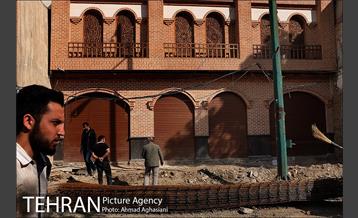 سنگ فرش خیابان پامنار‎ 13