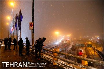 بارش برف در تهران  3