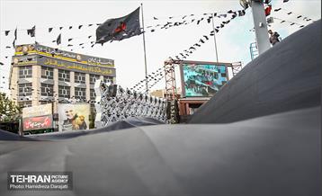 اهتزاز اَبَر پرچم متبرک ابا عبدالله حسین(ع) 18