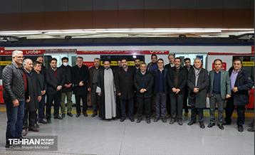 تست گرم بخش میانی خط ۶ مترو تهران 41