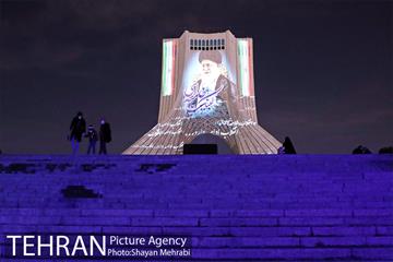 ویدئومپینگ و نور افشانی میدان آزادی به مناسب سالروز پیروزی انقلاب اسلامی 25