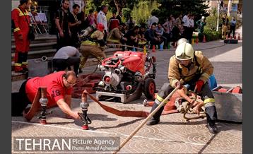 مسابقات عملیاتی ورزشی آتش نشانان تهران 4