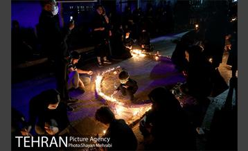 مراسم شام غریبان در میدان امام حسین(ع) 16