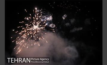 نورافشانی میدان ولیعصر(عج) در شب عید فطر 14