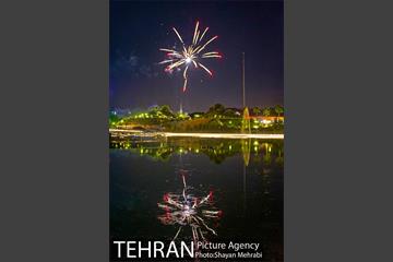 نور افشانی دریاچه باغ هنر اراضی عباس آباد به مناسب عید غدیر خم 10