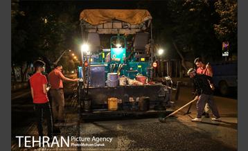 توزیع 5 هزار تن آسفالت در معابر منطقه دوازده 13