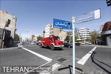 عملیات ضدعفونی محدوده مرکزی تهران 21