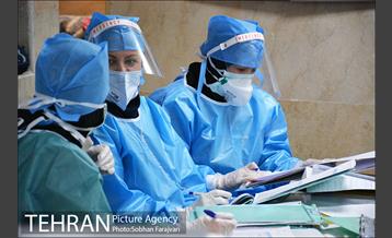 بخش بیماران کرونایی بیمارستان بعثت 15