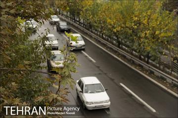 ترافیک تهران در یک روز بارانی 9