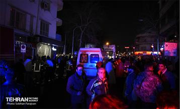 آتش سوزی در خیابان بهار تهران 39