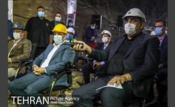 ورود ماشین حفار تونل به ایستگاه میدان حضرت عبدالعظیم الحسنی(ع) در خط 6 مترو 17