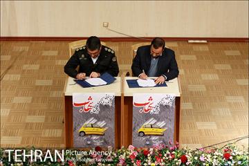 امضا تفاهم نامه تاکسیرانی و پلیس راهور در اجرا طرح شهاب 18