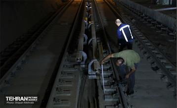 تست گرم بخش شمالی خط ۶ مترو تهران 34